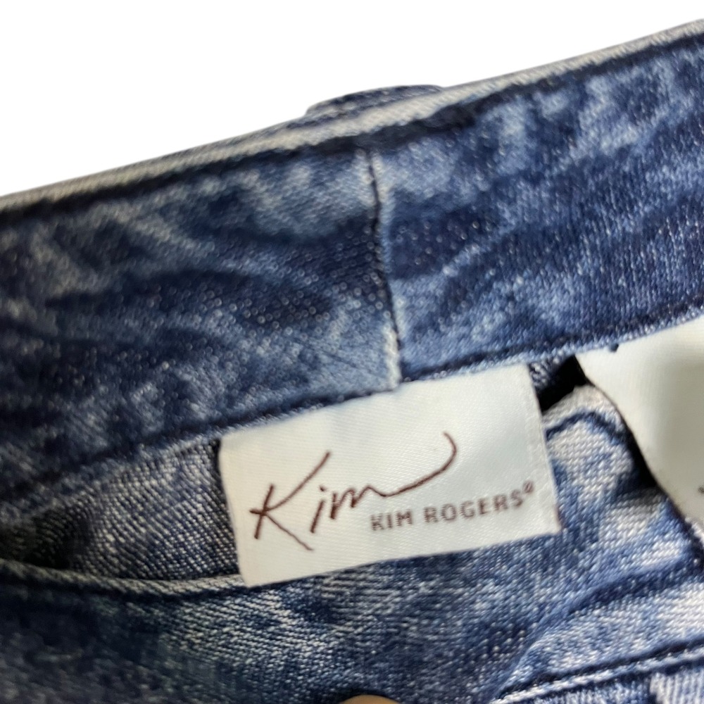 Kim Rogers Denim Skirt Womens Size 10 Blue Jean Midi Casual‎ Career (3082) - Picture 3 of 6